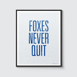 Club motto print – Leicester City