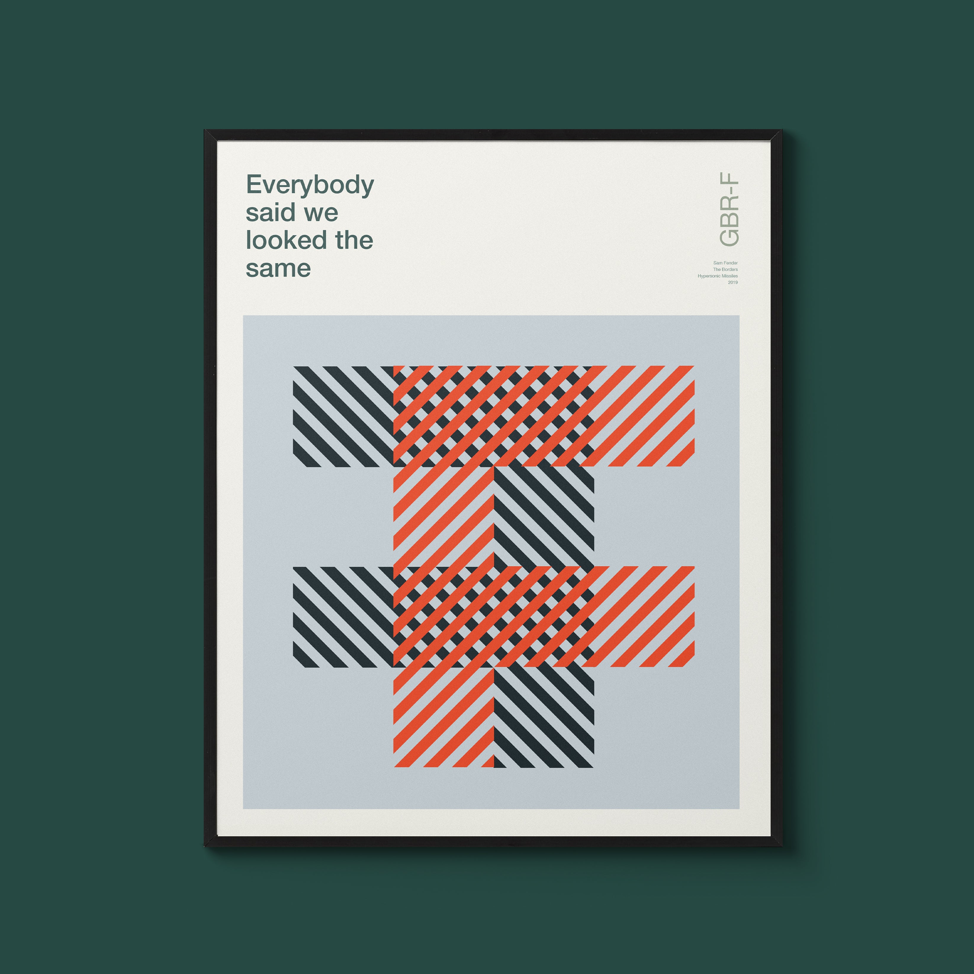 GBR Music 'F' is for Sam Fender – The Borders print