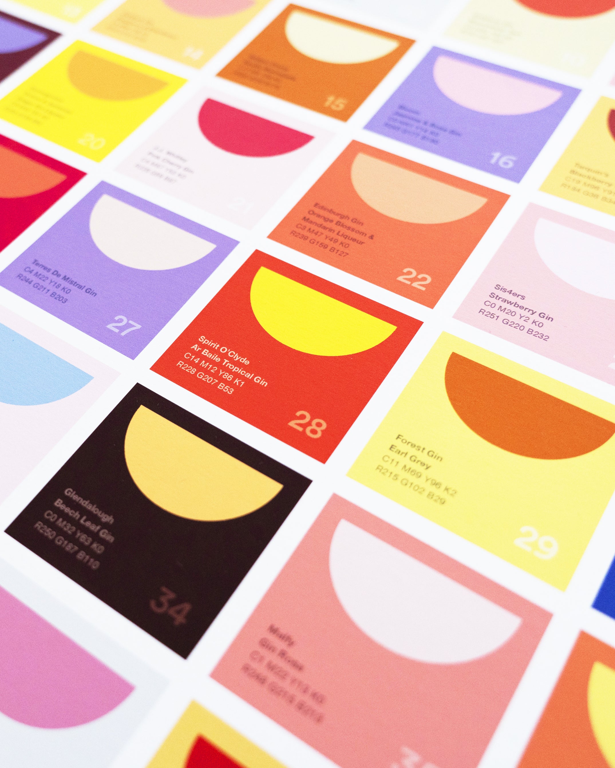 Colour of gin – compilation print