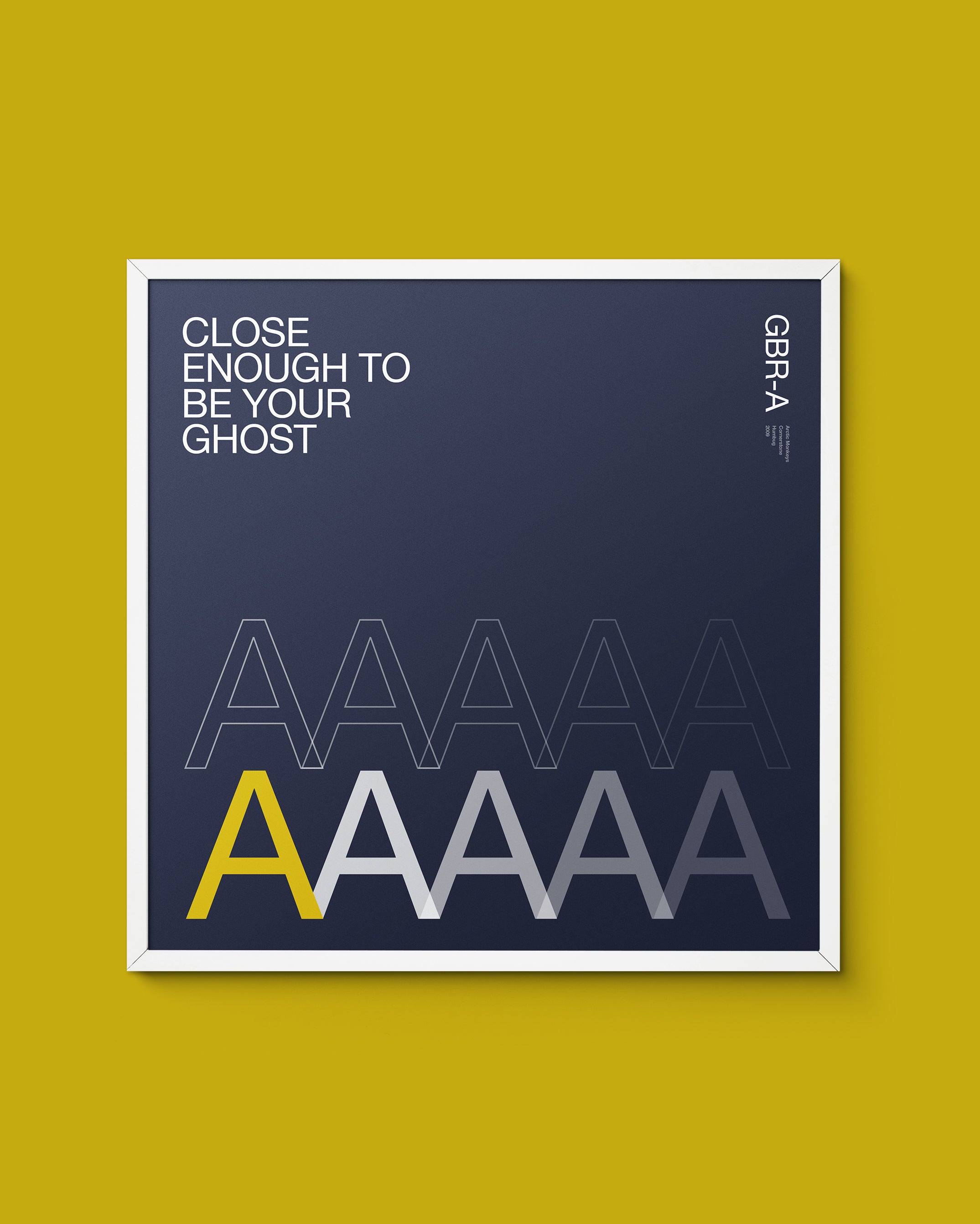 GBR Music 'A' is for Arctic Monkeys – Cornerstone print