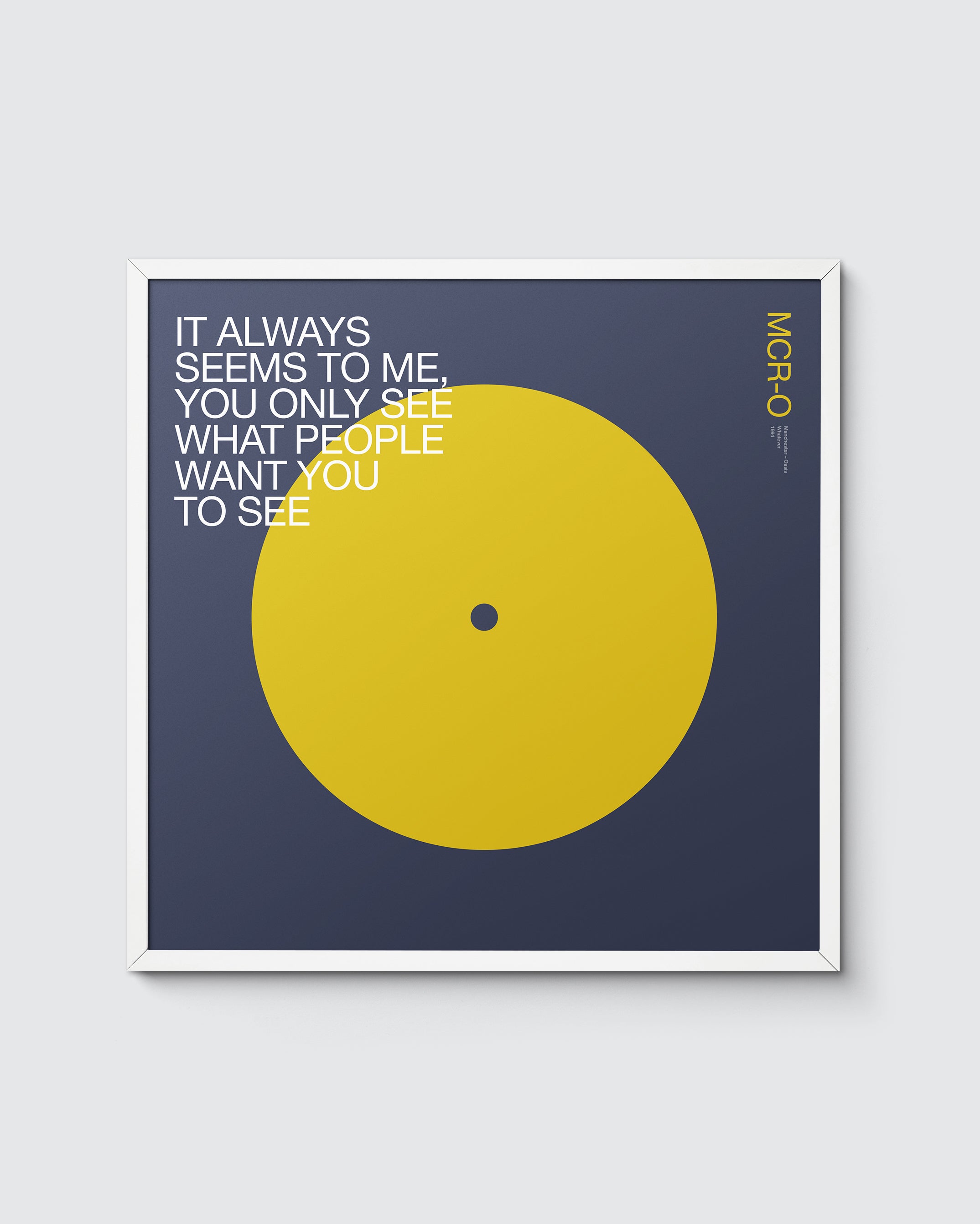 MCR Music 'O is for Oasis' print – Whatever