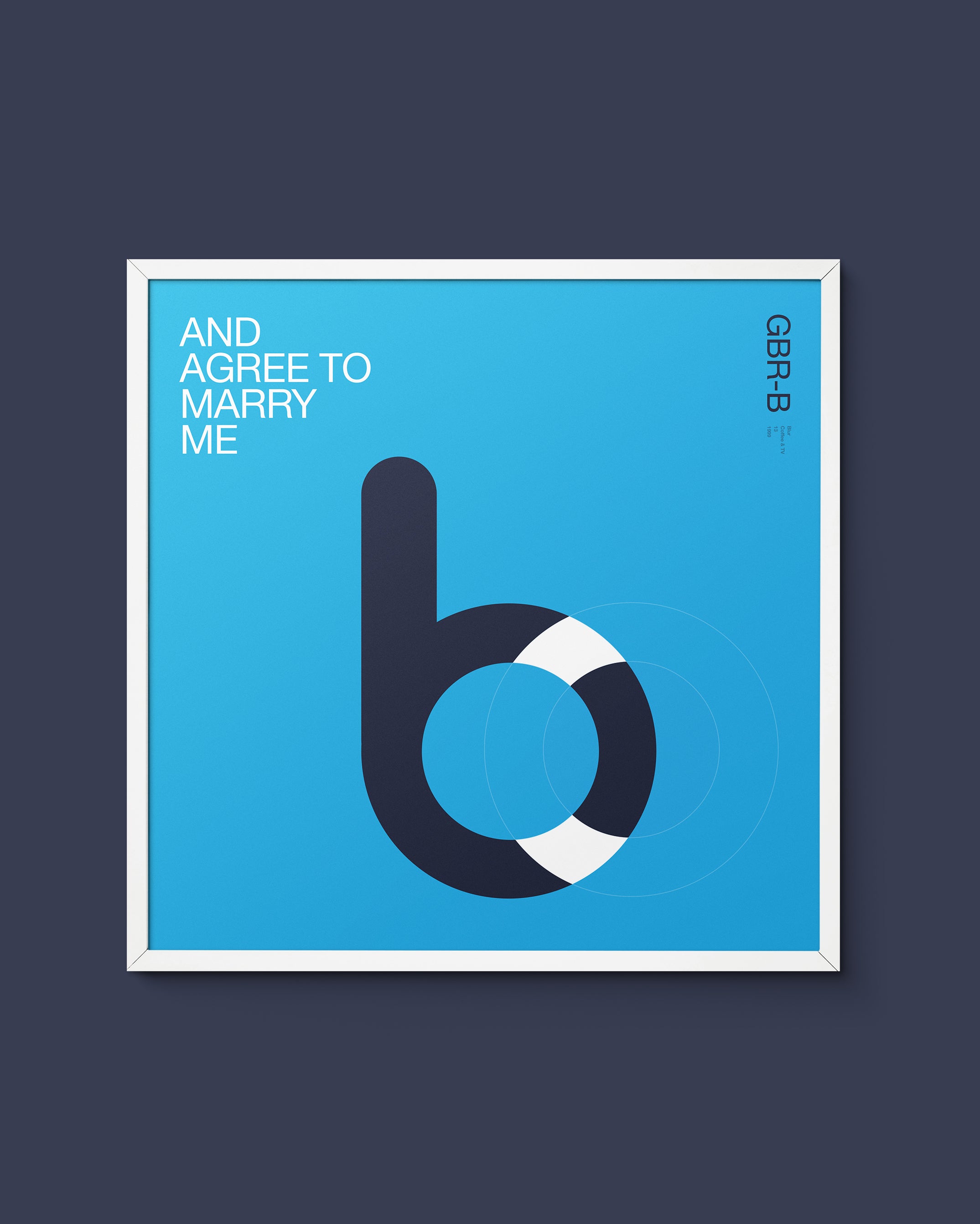 GBR Music 'B' is for Blur – Coffee & TV print