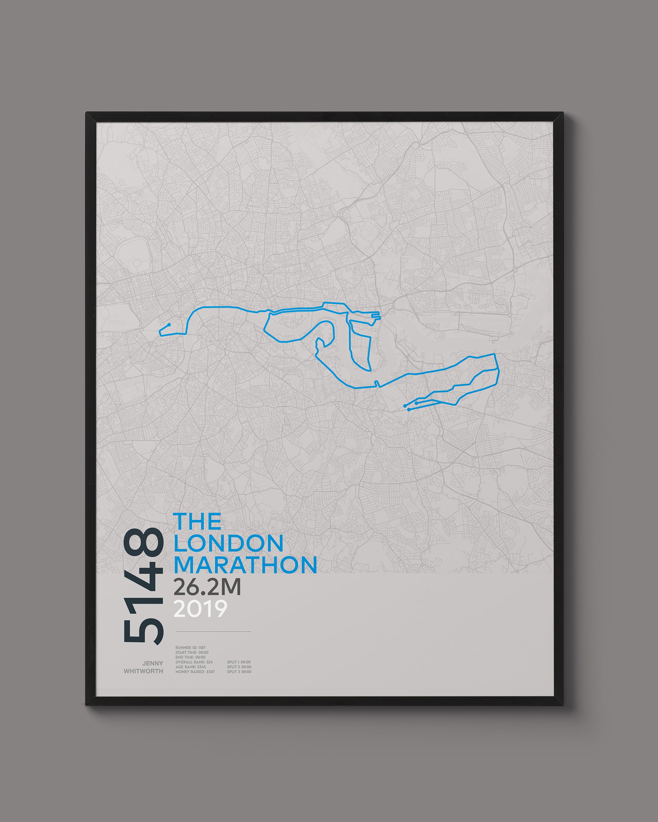 The London Marathon – personalised prints