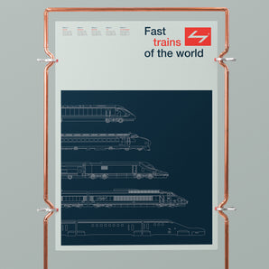 Fast trains of the world print